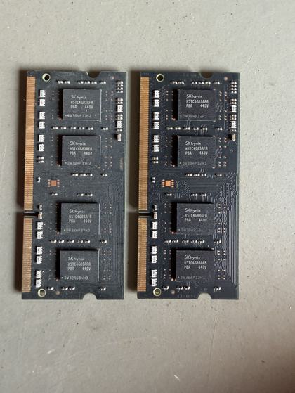 2 x 4GB SK hynix RAM moduler til bærbar PC