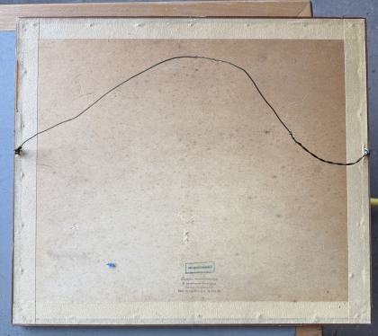 Ældre tegning af A. Eckener fra 1927 i ramme